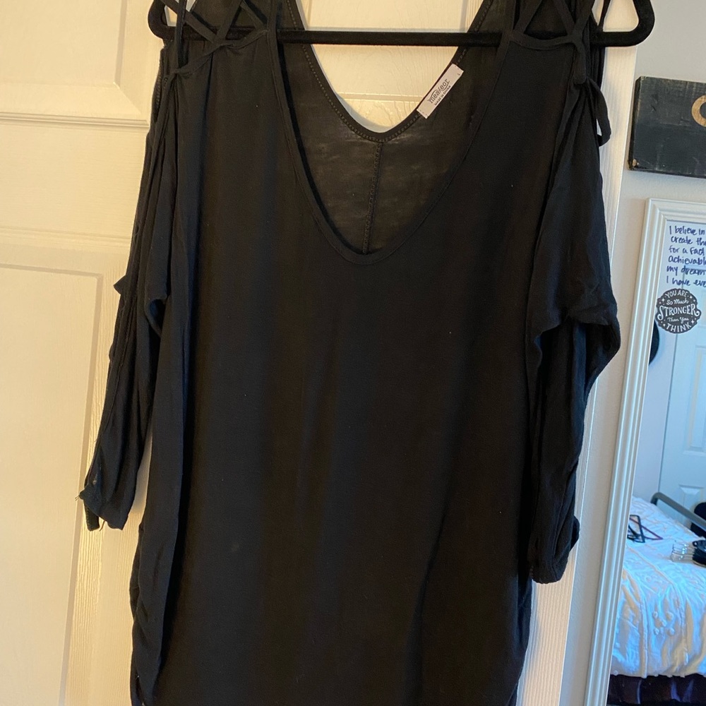 Black 3/4 length blouse